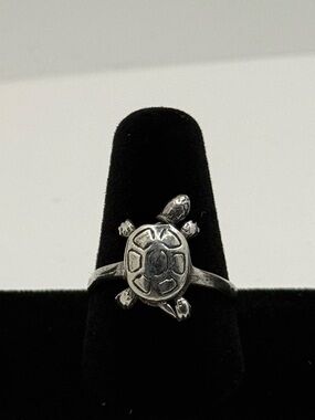 Sterling Silver Turtle Ring (Turtle Moves)